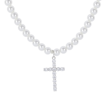 Load image into Gallery viewer, Righteous Pearl Necklace
